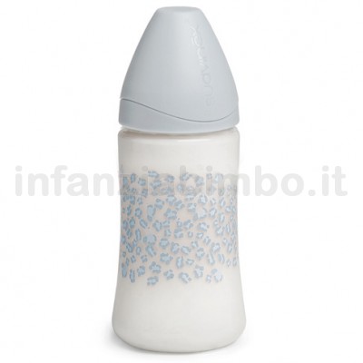 Offerte prezzi Biberon suavinex 270 ml con tettarella in silicone regolabile +0m little zoo azzurro / Biberon suavinex 270 ml con tettarella in silicone regolabile +0m little zoo azzurro /