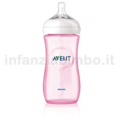 Offerte prezzi Biberon avent natural 330 ml rosa Biberon avent natural 330 ml rosa