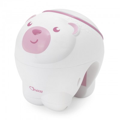 Proiettore da Lettino e Comodino Chicco Orso Polare Rosa