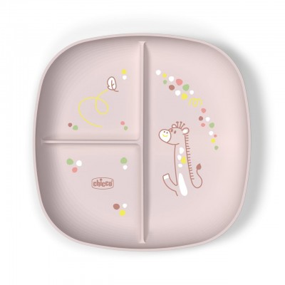Chicco Piatto porzionato 12m+ Rosa