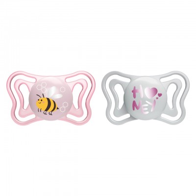 Succhietto Chicco Physio Forma Light Silicone 2 pz Rosa 2-6 m