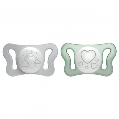 Succhietto Chicco Physio Forma Micrò Glow Silicone 0-2 m