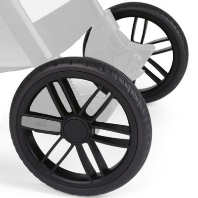 Kit Ruote Posteriori per Passeggino Chicco Bellagio Black Satin/Fir Tree