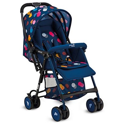 Passeggino Joyello Musino Light Reversibile Blu Navy Pois Colorati OUTLET - SOTTOCOSTO Passeggino Joyello Musino Light Blu Navy Pois Colorati