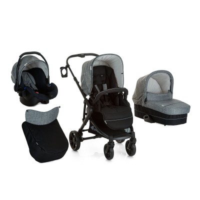 Trio Hauck Atlantic Plus Melange Grey/Caviar