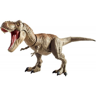 Dinosauro Mattel Jurassic World T-Rex Mordi e Attacca