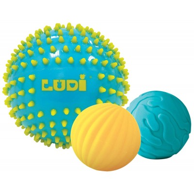 Gioco Ludi Set 3 Palle Celeste Giallo