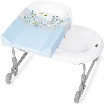 Bagnetto Fasciatoio Reversibile Brevi Bagnotime Circus Azzurro 017