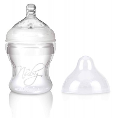 Biberon Nuby in Silicone Morbido Flusso Lento 150 ml