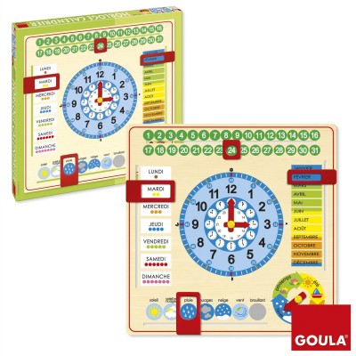 Goula Orologio Calendario Francese