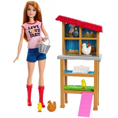 Bambola Barbie Playset Fattoria dei Polli