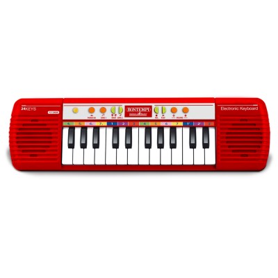 Mini Tastiera Elettronica Bontempi 24 Tasti Rosso