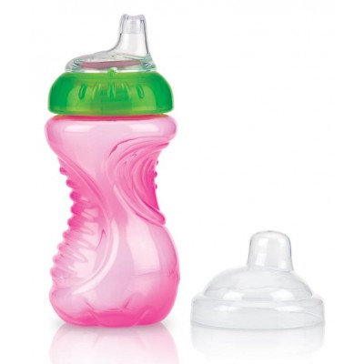 Tazza Nuby Easy Grip 300ml Rosa Verde
