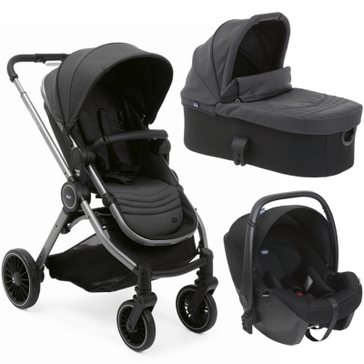 Trio Chicco Best Friend Pro Light Pirate Black con Seggiolino Auto Kory Black