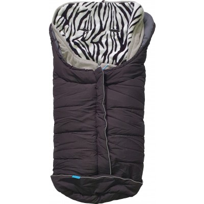 Sacco per Passeggino Nuvita Caldobimbo 3 Stagioni Nero Grigio Zebra Sacco per Passeggino Nuvita Caldobimbo 3 Stagioni Nero Grigio Zebra