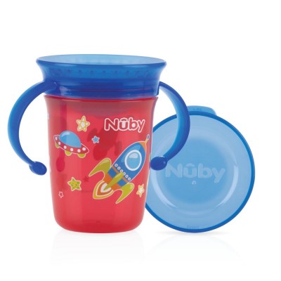 Tazza con Manici Nuby Wonder Cup 240ml Rosso Blu