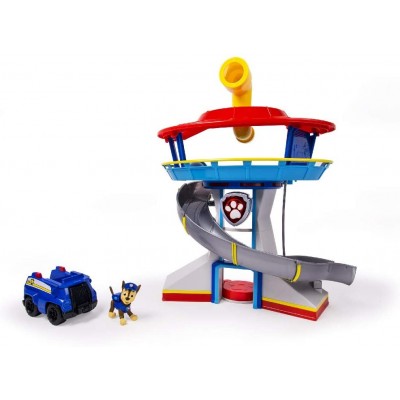 Playset Spin Master Paw Patrol Quartier Generale con Chase e il suo Veicolo
