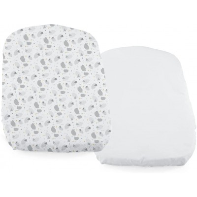 Set Lenzuola per Culla Chicco Baby Hug Grey Sheep 2pz