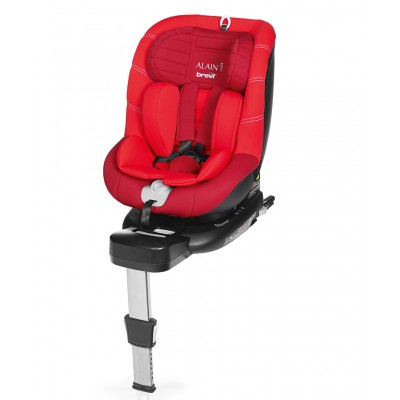 Seggiolino Auto Brevi Alain Girevole 360° i-Size con Base Isofix Rosso 0-18 Kg Seggiolino Auto Brevi Alain i-Size Rosso