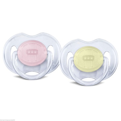 Succhietti Avent Trasparenti in Silicone 0-6m Verde 2pz