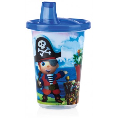 Tazze Nuby con Beccuccio a Flusso Libero Blu 300ml