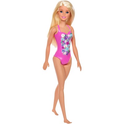 Bambola Barbie Beach Bionda Costume Rosa