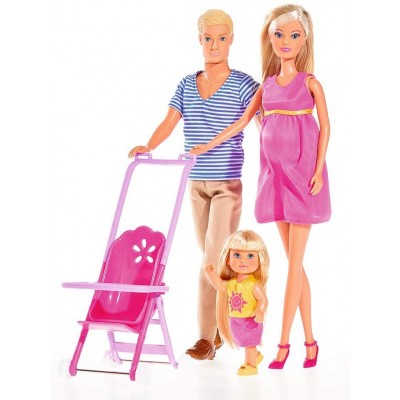 Set Bambole Simba Steffi Love Happy Family