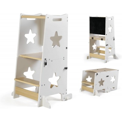 Torre di Apprendimento Montessoriana 3 in 1 Innovaciones MS Bianca