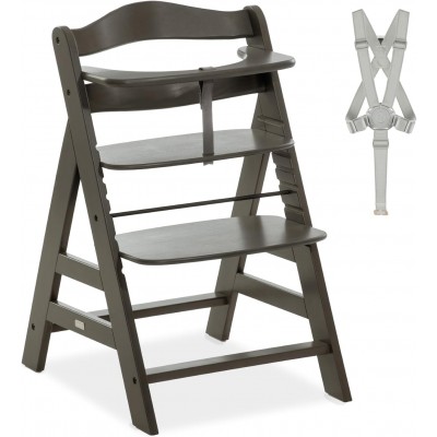 Seggiolone in Legno Hauck Alpha+ Select Charcoal