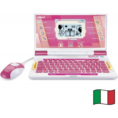 VTech Bit Smart Genius Plus Rosa-Computer Interattivo 6-11 anni 
