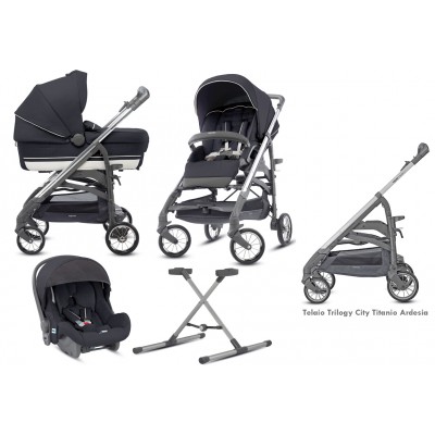 Trio Inglesina Trilogy Plus Pantelleria + Telaio Trilogy City Titanio Ardesia