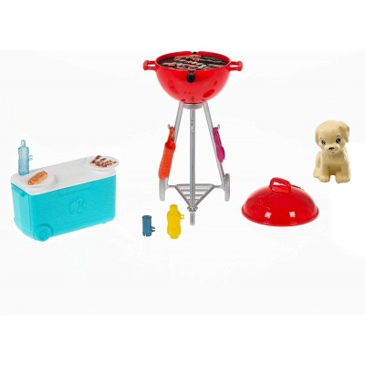 Accessori per Casetta Barbie Barbecue con Cucciolo