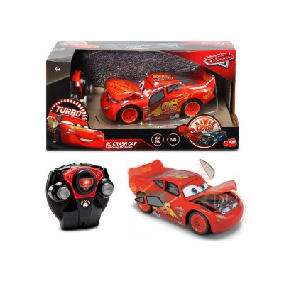 Macchinina Dickie Toys Disney Cars Crash Car Saetta McQueen