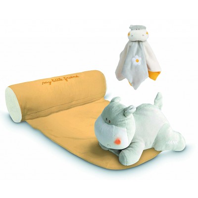 Cuscino Antiasfissia Hippo Musicale Jane Arancio + DouDou