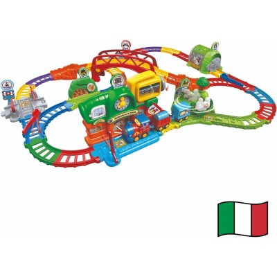 VTech Vroom Vroom Go - Avventure in Treno, Pista Trenino Elettrico con Ostacoli 1-5 anni VTech Vroom Vroom Go - Avventure in Treno, Pista Trenino Elettrico con Ostacoli 1-5 anni