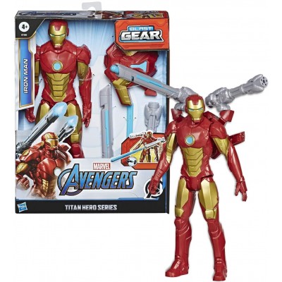 Personaggio Hasbro Marvel Iron Man Titan Hero Blast Gear