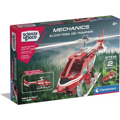 Set di Costruzioni Clementoni Mechanics Elicottero dei Pompieri