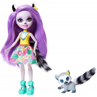Bambola Mattel Enchantimals Larissa e Il Lemure