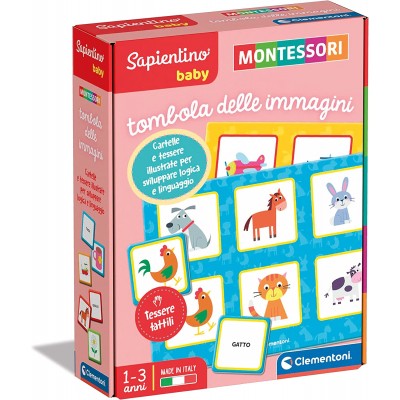 Gioco da Tavolo Educativo Clementoni Sapientino Baby Montessori Tombola delle Immagini