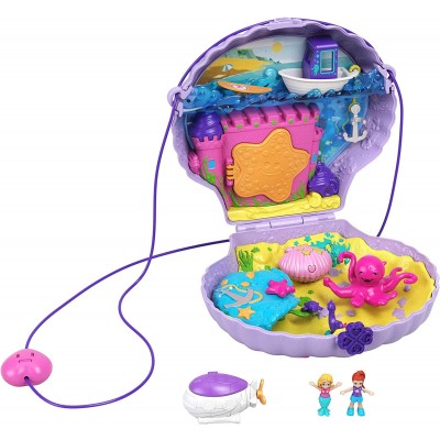 Borsetta Playset Mattel Polly Pocket Conchiglia Borsetta Playset Mattel Polly Pocket Conchiglia