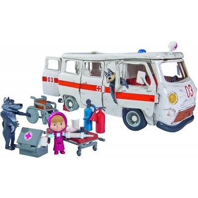 Playset Simba Masha e Orso Ambulanza