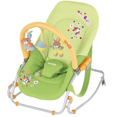 Sdraietta Brevi Baby Rocker Soft Toy Verde 262
