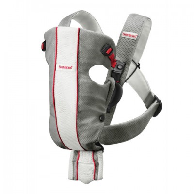 Marsupio Baby Bjorn Original Mesh Grey White /