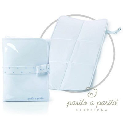 Fasciatoio Pasito a Pasito Topito Verniciata pois Celeste /