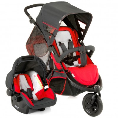 Passeggino Gemellare Duo Hauck Freerider Shop'n Drive Red /