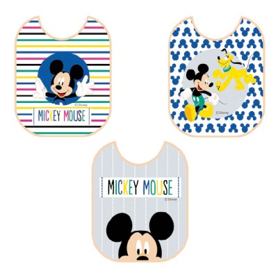 Set 3 Bavaglini Disney Mickey Mouse