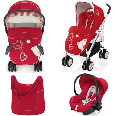 Trio Brevi Millestrade Ricami 628 Rosso Veneziano