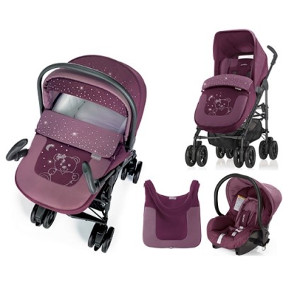 Trio Brevi Millestrade 623 Bordeaux Strass My Little Bear Collection