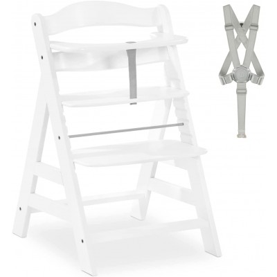 Seggiolone in Legno Hauck Alpha+ White Seggiolone in Legno Hauck Alpha+ White