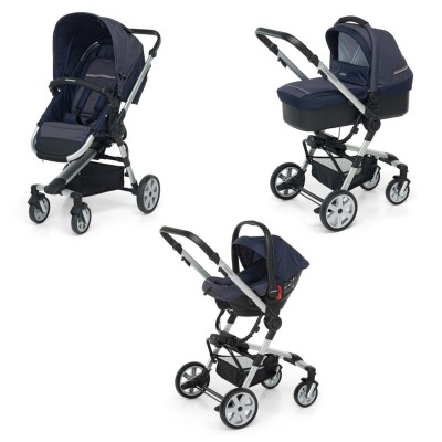 Trio Foppapedretti SuperTres i-Size Denim Ocean + Dispositivo Antiabbandono OMAGGIO